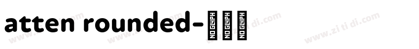 atten rounded字体转换